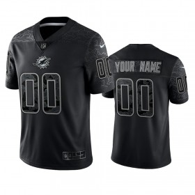 Camiseta Hombre NFL Miami Dolphins Personalizar Negro Reflective Limited